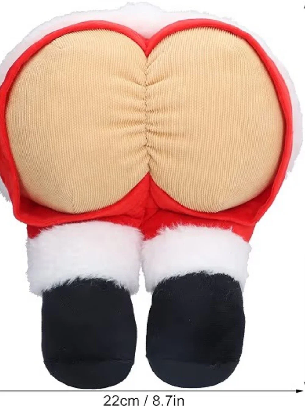 Santa Claus Butt Throw Pillow or a Funny Christmas Butt Plush Cushion
